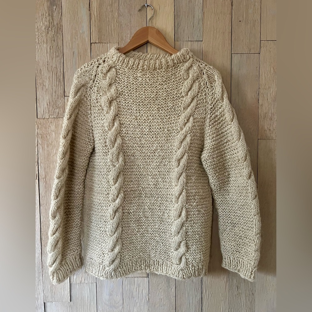 Vintage Handknit Wool Fisherman’s Sweater